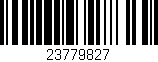 Código de barras (EAN, GTIN, SKU, ISBN): '23779827'