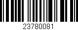Código de barras (EAN, GTIN, SKU, ISBN): '23780081'