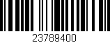 Código de barras (EAN, GTIN, SKU, ISBN): '23789400'