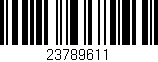 Código de barras (EAN, GTIN, SKU, ISBN): '23789611'