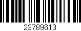 Código de barras (EAN, GTIN, SKU, ISBN): '23789613'