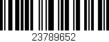 Código de barras (EAN, GTIN, SKU, ISBN): '23789652'