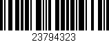 Código de barras (EAN, GTIN, SKU, ISBN): '23794323'