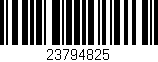 Código de barras (EAN, GTIN, SKU, ISBN): '23794825'