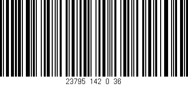 Código de barras (EAN, GTIN, SKU, ISBN): '23795_142_0_36'