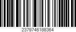 Código de barras (EAN, GTIN, SKU, ISBN): '2379746188364'