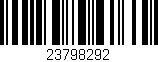 Código de barras (EAN, GTIN, SKU, ISBN): '23798292'