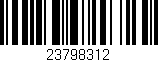 Código de barras (EAN, GTIN, SKU, ISBN): '23798312'