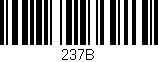 Código de barras (EAN, GTIN, SKU, ISBN): '237B'