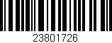 Código de barras (EAN, GTIN, SKU, ISBN): '23801726'