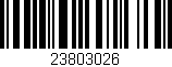 Código de barras (EAN, GTIN, SKU, ISBN): '23803026'