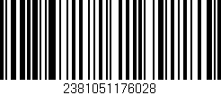 Código de barras (EAN, GTIN, SKU, ISBN): '2381051176028'