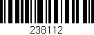Código de barras (EAN, GTIN, SKU, ISBN): '238112'