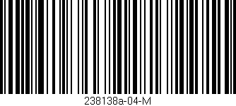 Código de barras (EAN, GTIN, SKU, ISBN): '238138a-04-M'