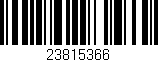 Código de barras (EAN, GTIN, SKU, ISBN): '23815366'