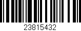Código de barras (EAN, GTIN, SKU, ISBN): '23815432'