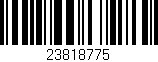 Código de barras (EAN, GTIN, SKU, ISBN): '23818775'