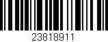Código de barras (EAN, GTIN, SKU, ISBN): '23818911'