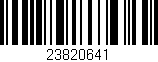 Código de barras (EAN, GTIN, SKU, ISBN): '23820641'
