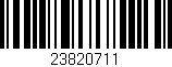 Código de barras (EAN, GTIN, SKU, ISBN): '23820711'