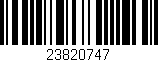 Código de barras (EAN, GTIN, SKU, ISBN): '23820747'