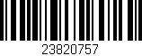 Código de barras (EAN, GTIN, SKU, ISBN): '23820757'