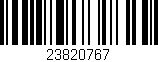 Código de barras (EAN, GTIN, SKU, ISBN): '23820767'