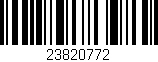 Código de barras (EAN, GTIN, SKU, ISBN): '23820772'