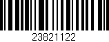 Código de barras (EAN, GTIN, SKU, ISBN): '23821122'
