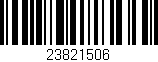 Código de barras (EAN, GTIN, SKU, ISBN): '23821506'