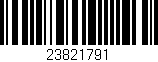 Código de barras (EAN, GTIN, SKU, ISBN): '23821791'