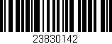 Código de barras (EAN, GTIN, SKU, ISBN): '23830142'