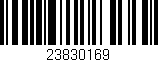 Código de barras (EAN, GTIN, SKU, ISBN): '23830169'