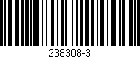 Código de barras (EAN, GTIN, SKU, ISBN): '238308-3'
