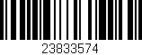Código de barras (EAN, GTIN, SKU, ISBN): '23833574'