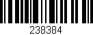 Código de barras (EAN, GTIN, SKU, ISBN): '238384'