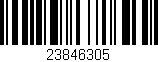 Código de barras (EAN, GTIN, SKU, ISBN): '23846305'