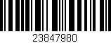 Código de barras (EAN, GTIN, SKU, ISBN): '23847980'