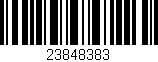 Código de barras (EAN, GTIN, SKU, ISBN): '23848383'