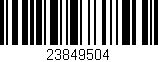 Código de barras (EAN, GTIN, SKU, ISBN): '23849504'
