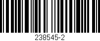 Código de barras (EAN, GTIN, SKU, ISBN): '238545-2'