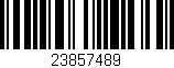 Código de barras (EAN, GTIN, SKU, ISBN): '23857489'