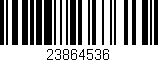 Código de barras (EAN, GTIN, SKU, ISBN): '23864536'