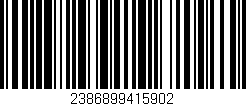 Código de barras (EAN, GTIN, SKU, ISBN): '2386899415902'