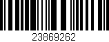 Código de barras (EAN, GTIN, SKU, ISBN): '23869262'
