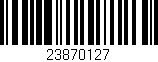 Código de barras (EAN, GTIN, SKU, ISBN): '23870127'