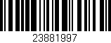 Código de barras (EAN, GTIN, SKU, ISBN): '23881997'