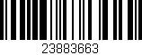 Código de barras (EAN, GTIN, SKU, ISBN): '23883663'