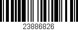 Código de barras (EAN, GTIN, SKU, ISBN): '23886826'