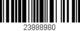 Código de barras (EAN, GTIN, SKU, ISBN): '23888980'